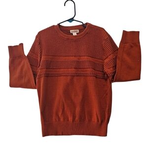Boys Size 6/7 Cat & Jack Rust Long Sleeve Cotton Sweater